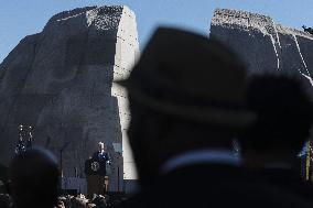 ★President Joe Biden deliver remarks at the 10th Anniversary celebration of the dedication of the Martin Luther King, Jr. Memor