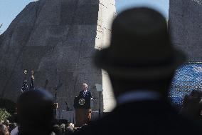 ★President Joe Biden deliver remarks at the 10th Anniversary celebration of the dedication of the Martin Luther King, Jr. Memor