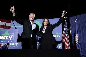 Kamala Harris supports Terry McAuliffe