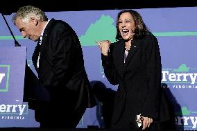 Kamala Harris supports Terry McAuliffe