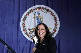 Kamala Harris supports Terry McAuliffe