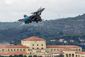 Demo of Patrouille de France in Salon de Provence Air Force base