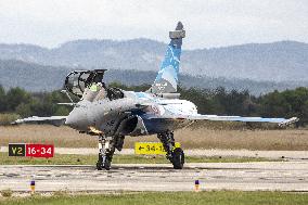 Demo of Patrouille de France in Salon de Provence Air Force base