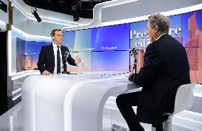 Olivier Veran on RMC/BFMTV in Paris