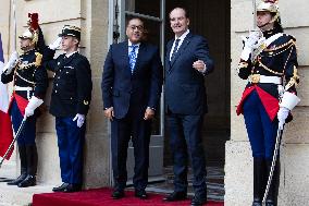Jean Castex meets with Egyptian prime minister - Paris