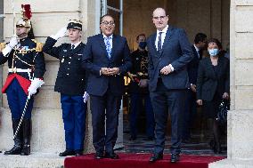 Jean Castex meets with Egyptian prime minister - Paris