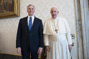 Pope Francis Meets Supreme Knight of the Knights of Columbus - Vatican