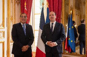French Prime Minister Meets The Egyptian Prime Minister - Paris
