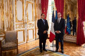 French Prime Minister Meets The Egyptian Prime Minister - Paris