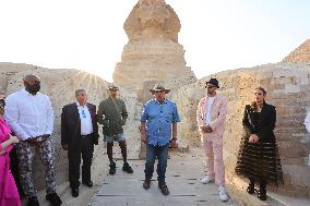 Pharrell Williams And JR By The Pyramids - Giza