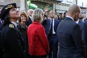 President Macron Visits Montbrison - Central-Eastern France