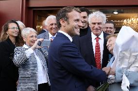 President Macron Visits Montbrison - Central-Eastern France