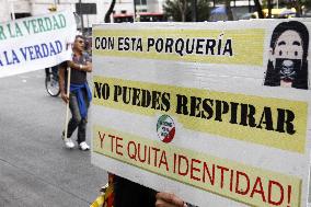 Anti-Vax Protest - Mexico City