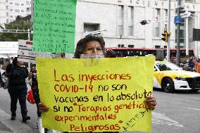 Anti-Vax Protest - Mexico City