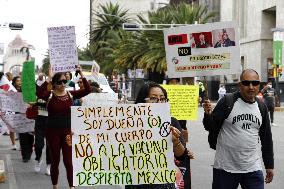 Anti-Vax Protest - Mexico City