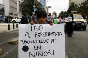 Anti-Vax Protest - Mexico City