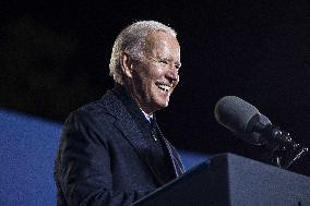 President Biden campaigns for Terry McAuliffe in Virginia