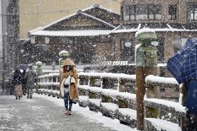 Snow in Kyoto
