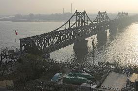 Bridge connecting China and N. Korea