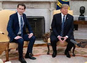 Donald Trump meets Austria Chancellor Sebastian Kurz - Washington