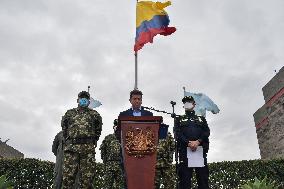 Colombian Army And Police Press Conference - Colombia