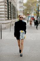 PFW - Celebrities In The Street - Day 4