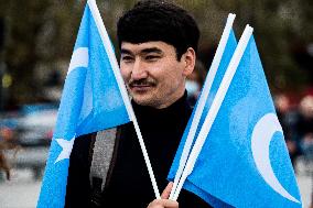 Rally in support of China's Uyghurs people - Paris