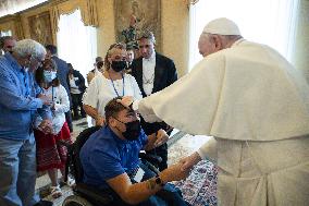 Pope Francis in Audience with Members of Foi et Lumière international