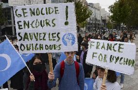 Rally in support of China's Uyghurs people - Paris