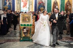 Grand Duke George Mikhailovich And Rebecca Bettarini Wedding - St Petersburg