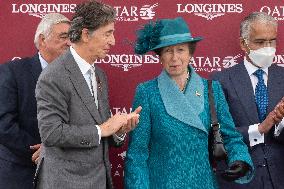 Princess Anne at Prix Qatar Arc de Triomphe - Paris