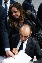 Eric Zemmour signing session of his new book - Paris