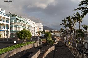 Volcano Ashes Covers The Streets Of Puerto Naos - La Palma
