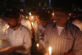 Candel Light March Against The Killing Of Farmers In Lakhimpur - India