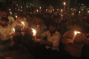 Candel Light March Against The Killing Of Farmers In Lakhimpur - India