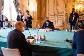 French Foreign Minister Meets US Secretary of State - Paris