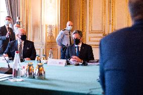 French Foreign Minister Meets US Secretary of State - Paris