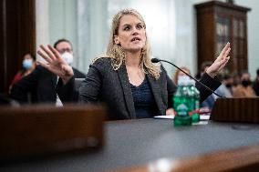 Facebook Whistle Blower Frances Haugen Testifies - DC