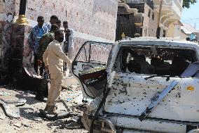 SOMALIA-MOGADISHU-SUICIDE CAR BOMBING-GOVERNMENT SPOKESMAN-INJURY