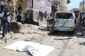 SOMALIA-MOGADISHU-SUICIDE CAR BOMBING-GOVERNMENT SPOKESMAN-INJURY