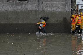 MIDEAST-GAZA-JABALIA REFUGEE CAMP-TORRENTIAL RAINS