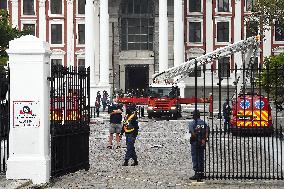 SOUTH AFRICA-CAPE TOWN-PARLIAMENT-FIRE