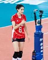 (SP)CHINA-GUANGDONG-JIANGMEN-VOLLEYBALL-WOMEN'S SUPER LEAGUE-SHANGHAI VS JIANGSU (CN)