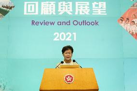 CHINA-HONG KONG-CARRIE LAM-PRESS CONFERENCE (CN)