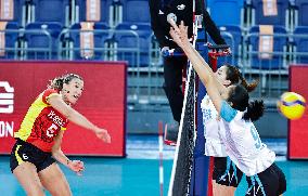 (SP)CHINA-GUANGDONG-JIANGMEN-VOLLEYBALL-WOMEN'S SUPER LEAGUE-JIANGSU VS SHANGHAI (CN)