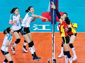 (SP)CHINA-GUANGDONG-JIANGMEN-VOLLEYBALL-WOMEN'S SUPER LEAGUE-JIANGSU VS SHANGHAI (CN)