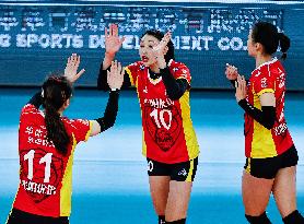 (SP)CHINA-GUANGDONG-JIANGMEN-VOLLEYBALL-WOMEN'S SUPER LEAGUE-JIANGSU VS SHANGHAI (CN)