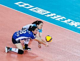 (SP)CHINA-GUANGDONG-JIANGMEN-VOLLEYBALL-WOMEN'S SUPER LEAGUE-JIANGSU VS SHANGHAI (CN)