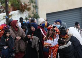 ALGERIA-TIZI OUZOU-BERBERS-NEW YEAR-CELEBRATION