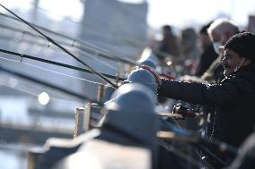 TURKEY-ISTANBUL-ANGLERS